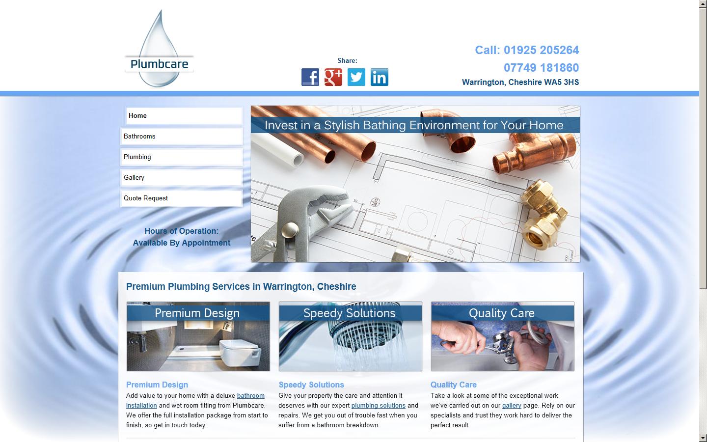 Plumbcare Website