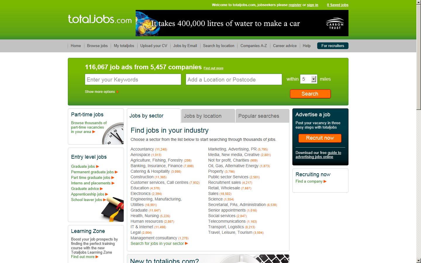 Totaljobs Website