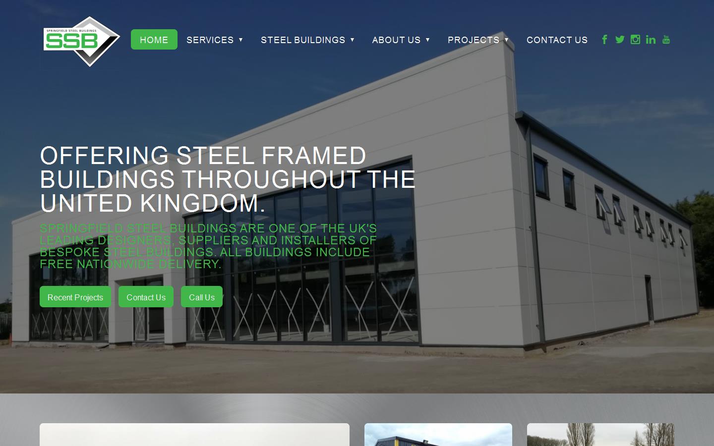 Springfield Steel Buildings Ltd Website