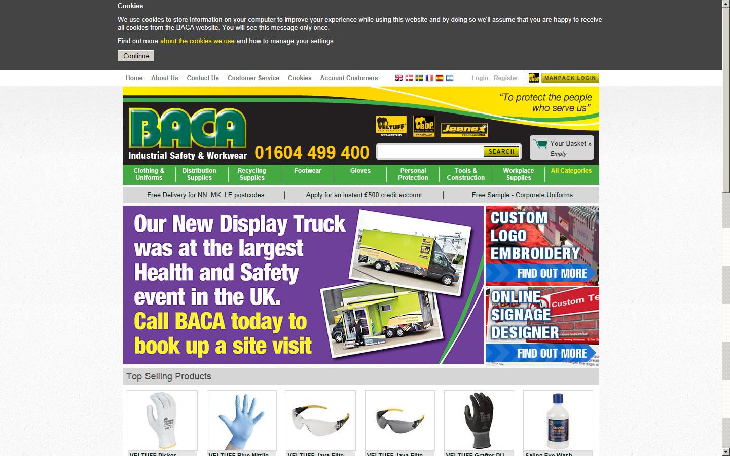 Baca Safety & Workwear Website