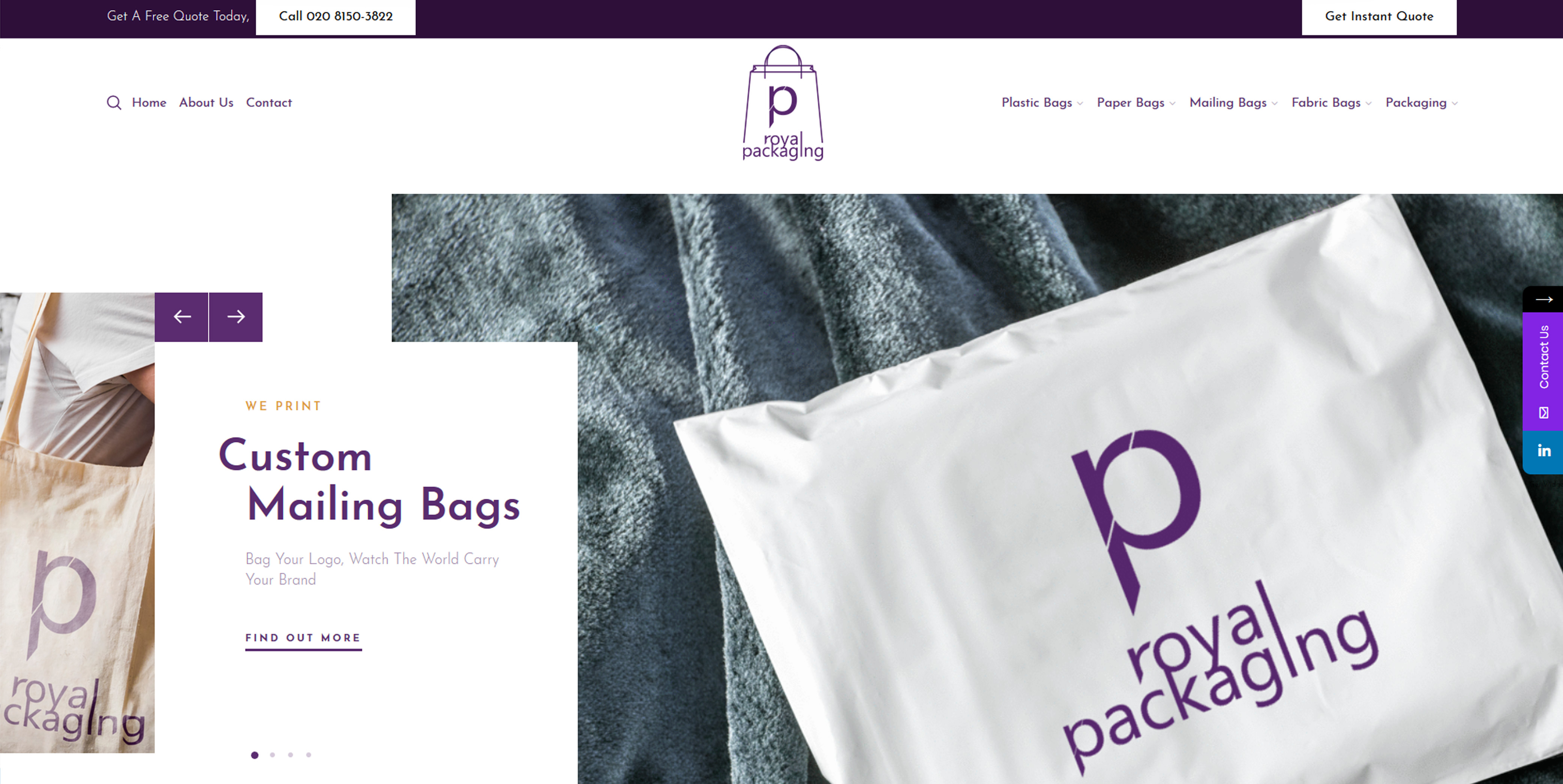 Royal Packaging Ltd Website