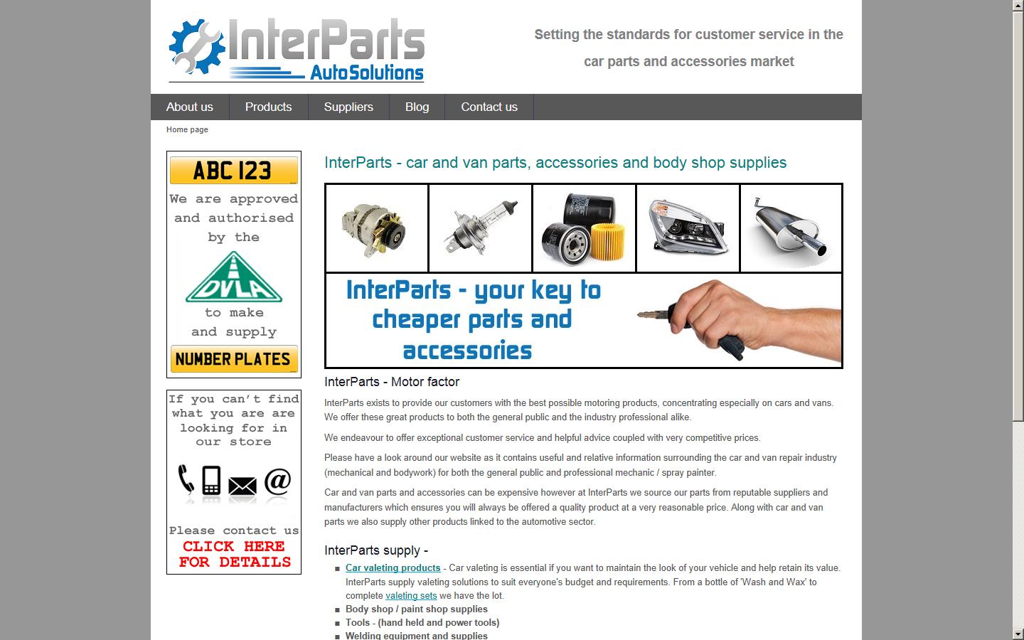 InterParts Website