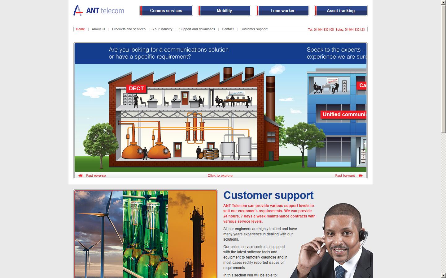 ANT Telecommunications Website