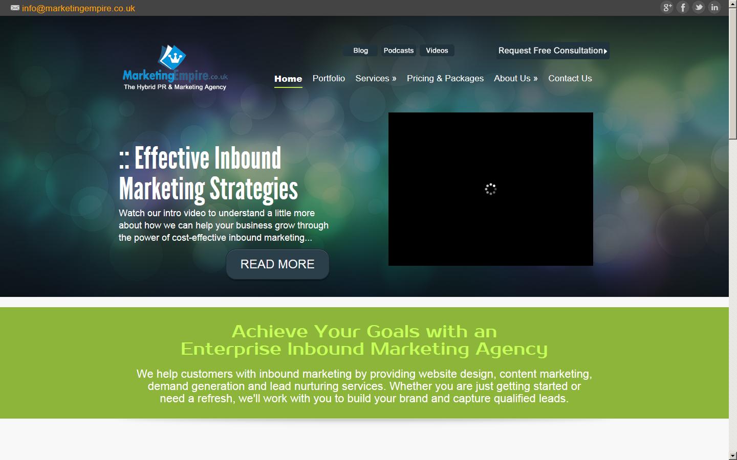 Marketing Empire Website