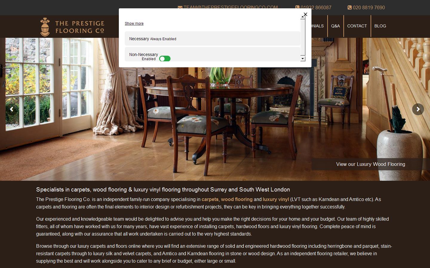 The Prestige Flooring Co Website