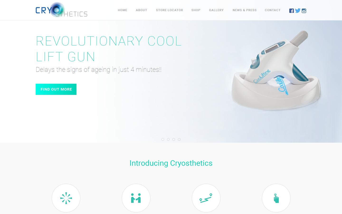 Cryosthetics Website