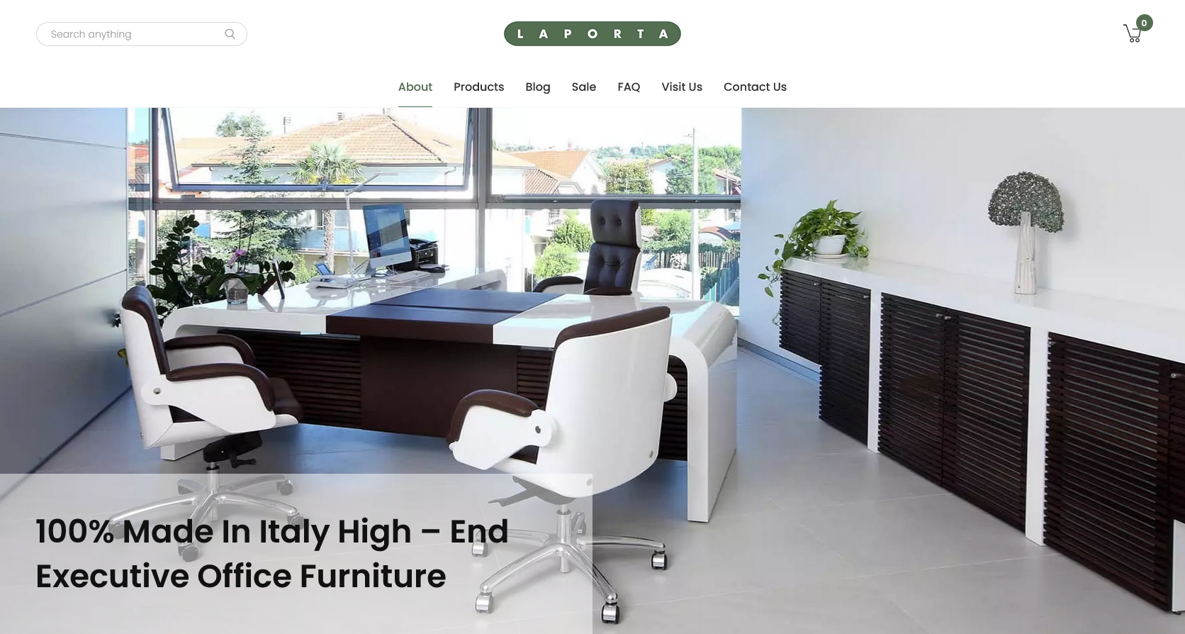 Laporta Office Furniture Website