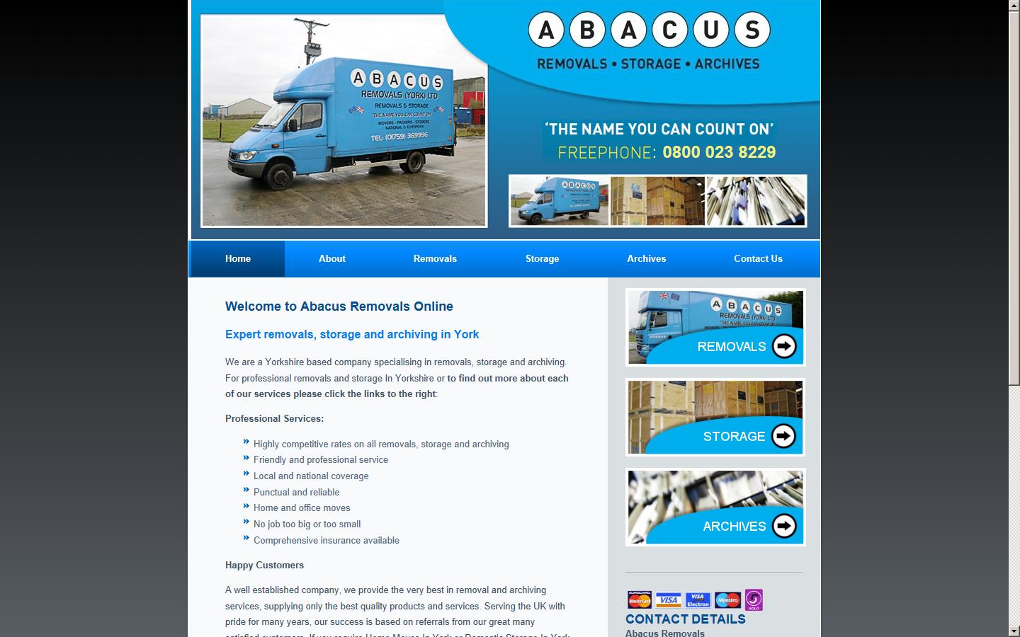 Abacus Removals Website