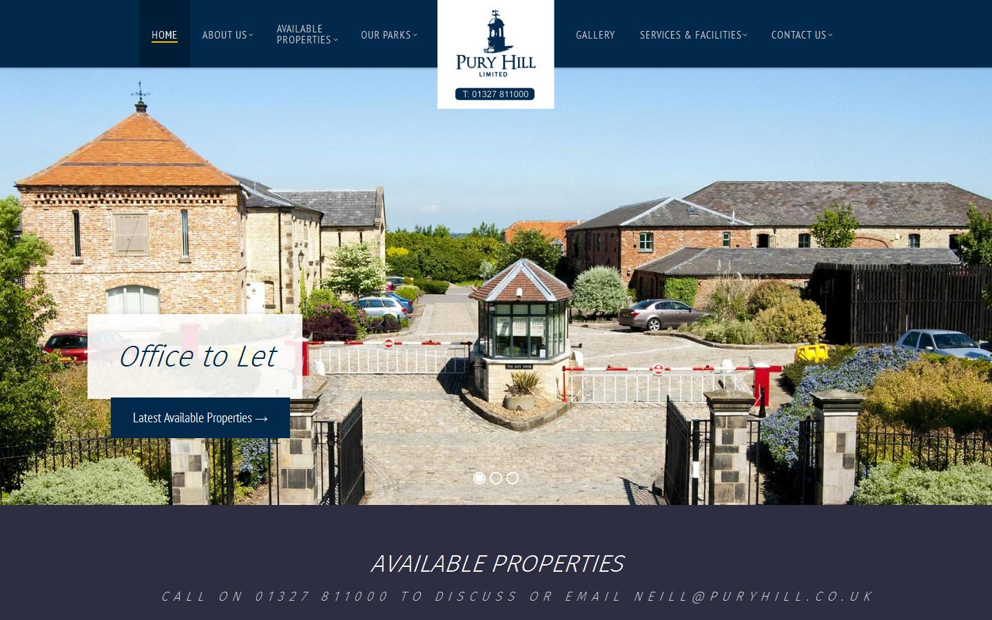 Pury Hill Ltd Website