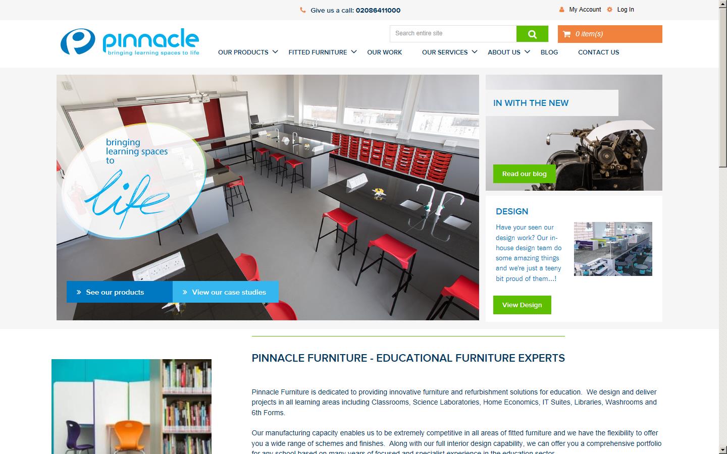 Pinnacle Furniture Website