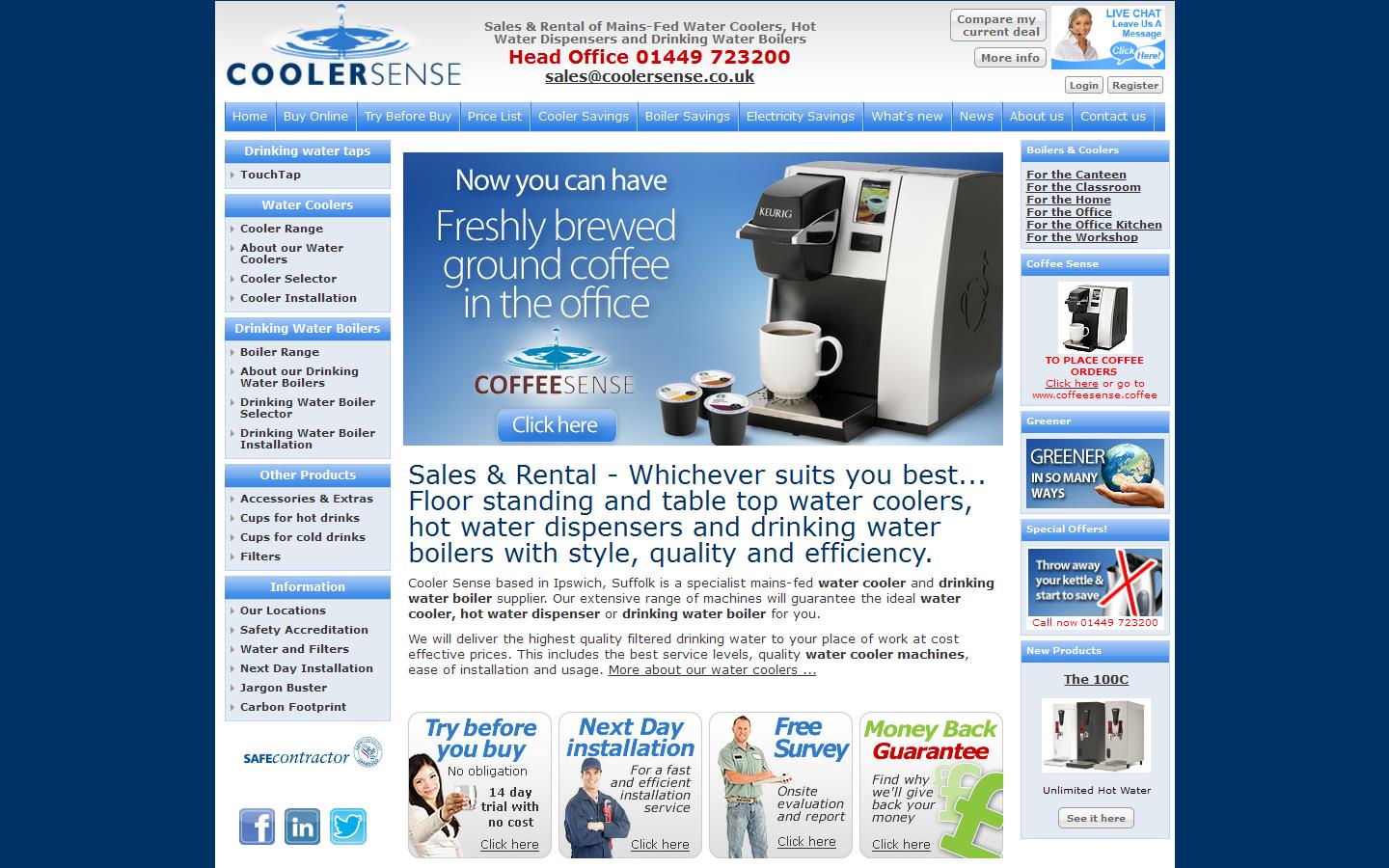 Cooler Sense Website