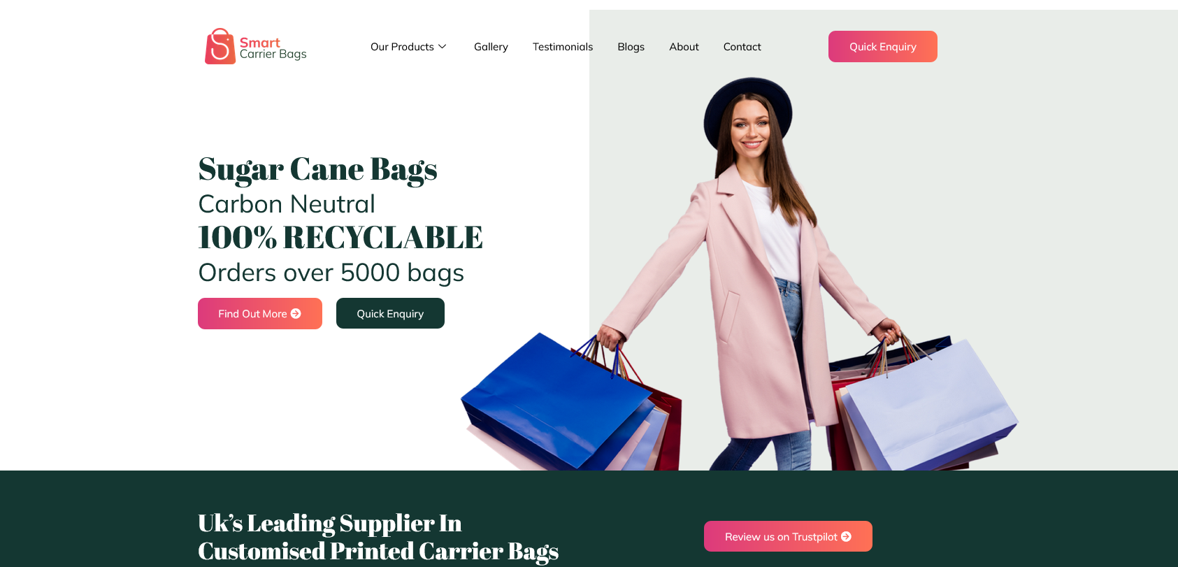 Smart Carrier Bags Website