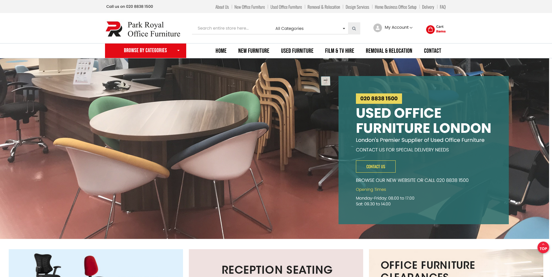 Park Royal Office Furniture Website