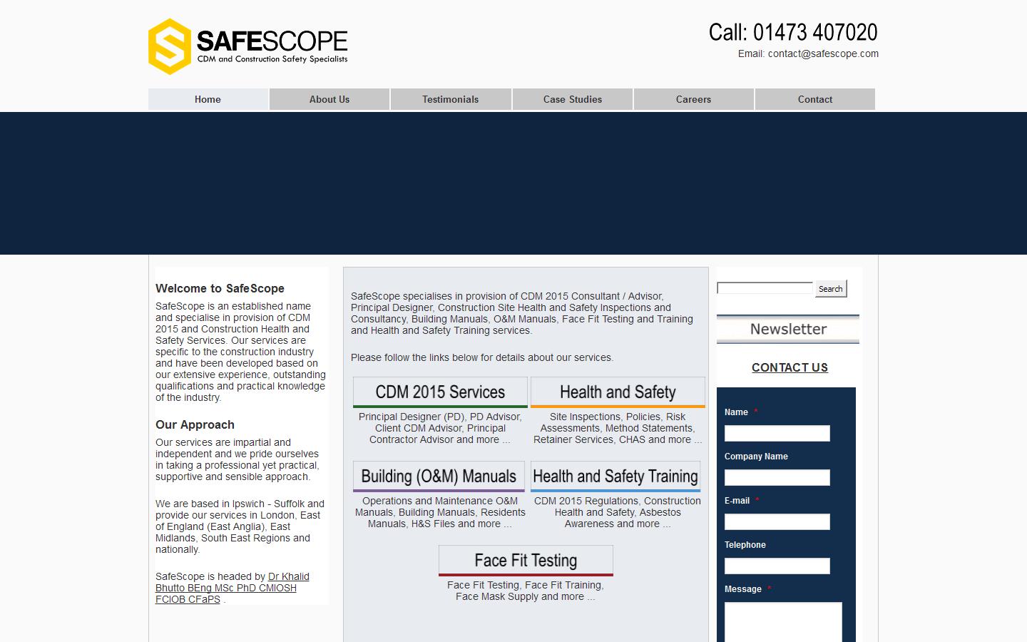 SafeScope Website