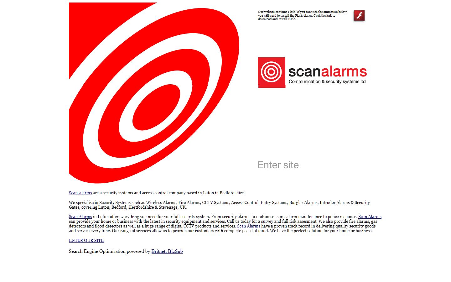 Scan Alarms Website