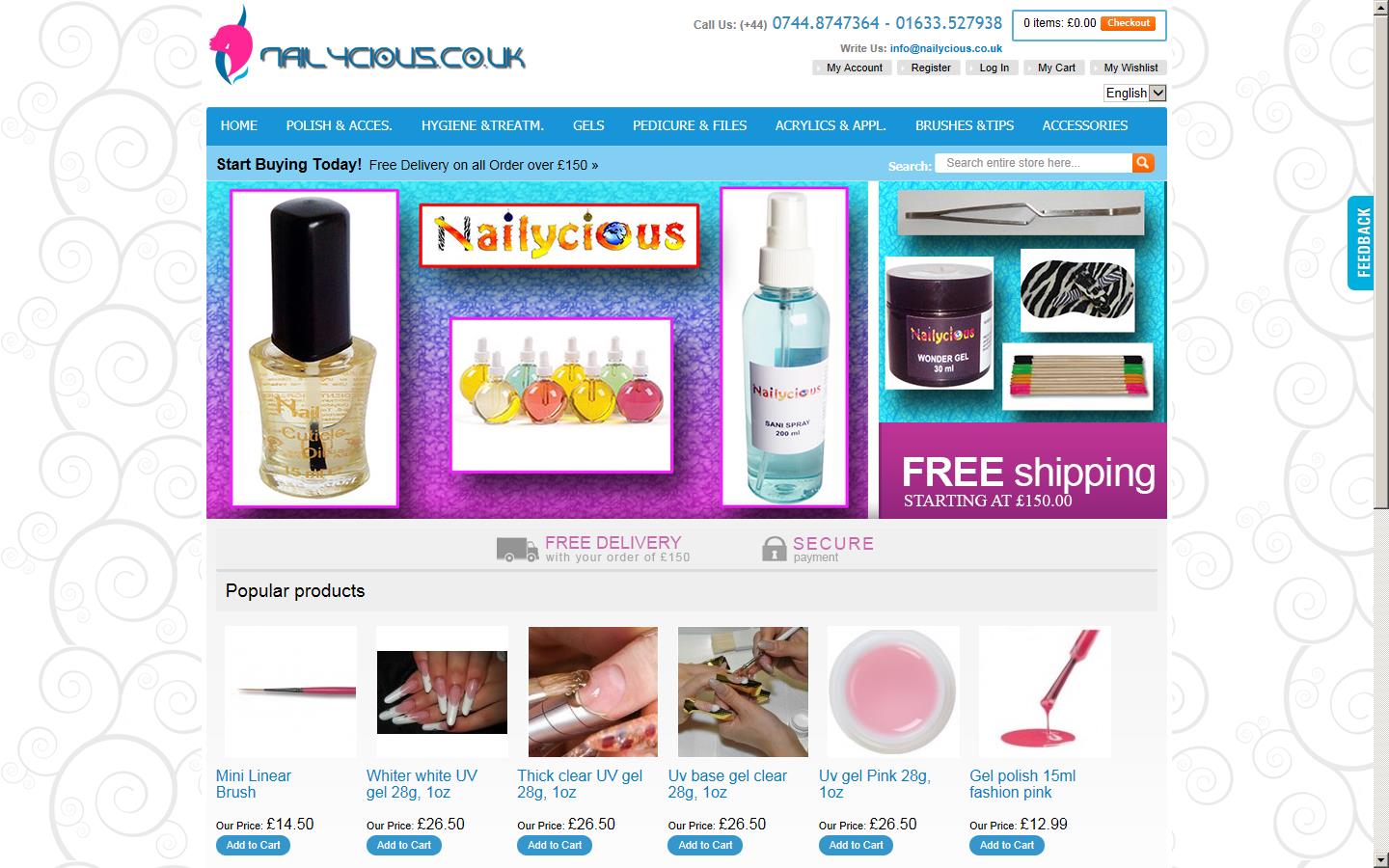 Nailycious Ltd Website