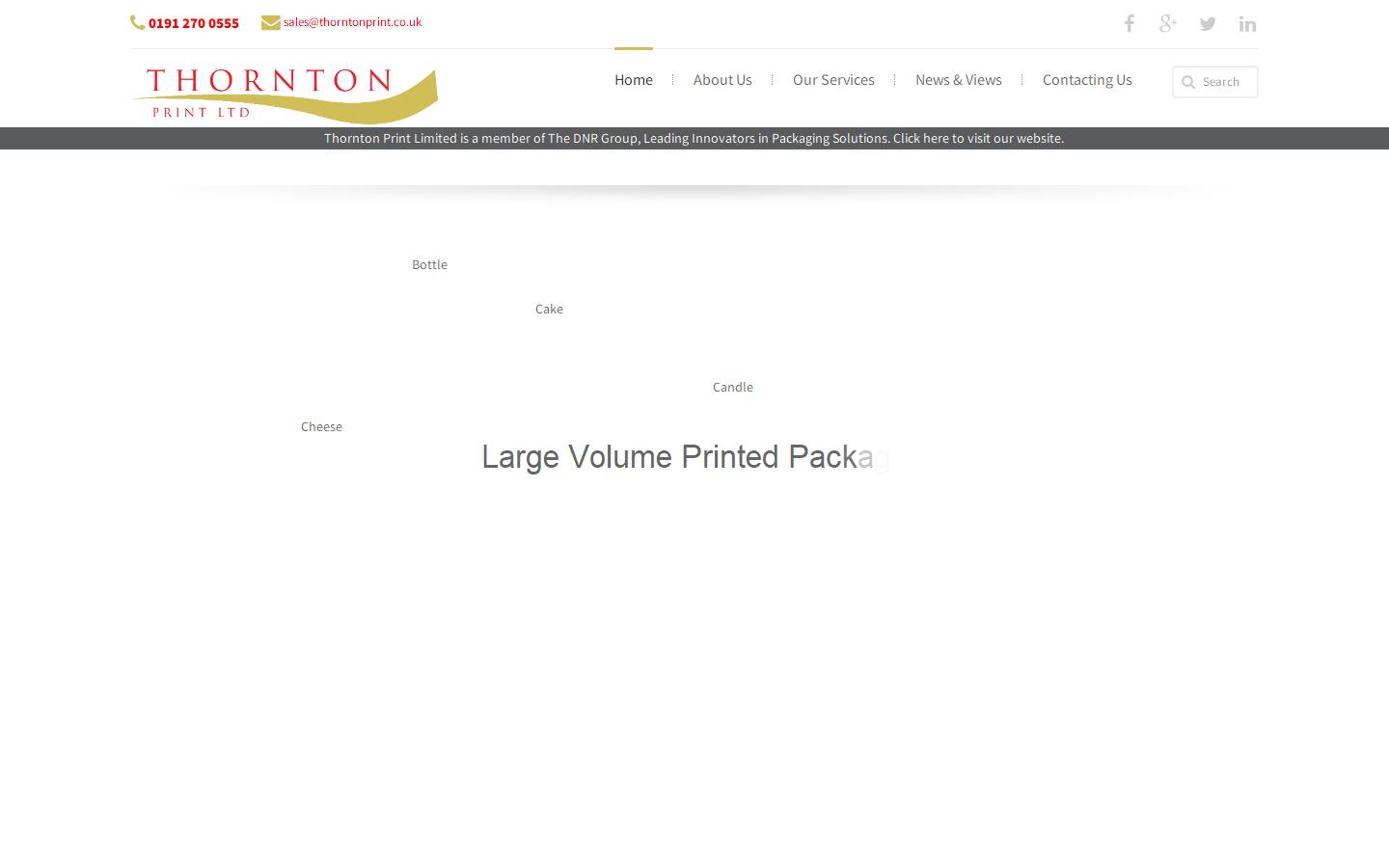 Thornton Print Ltd Website