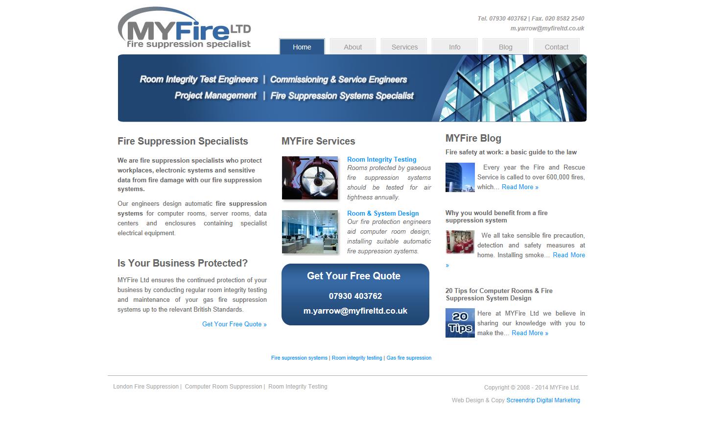 My Fire Ltd Website