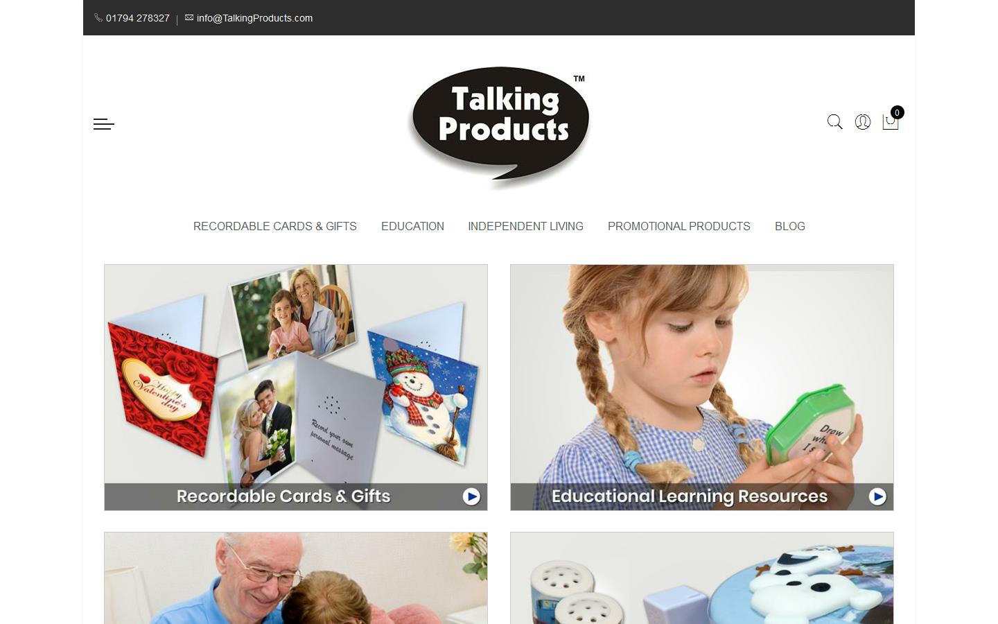 Talking Products Ltd Website