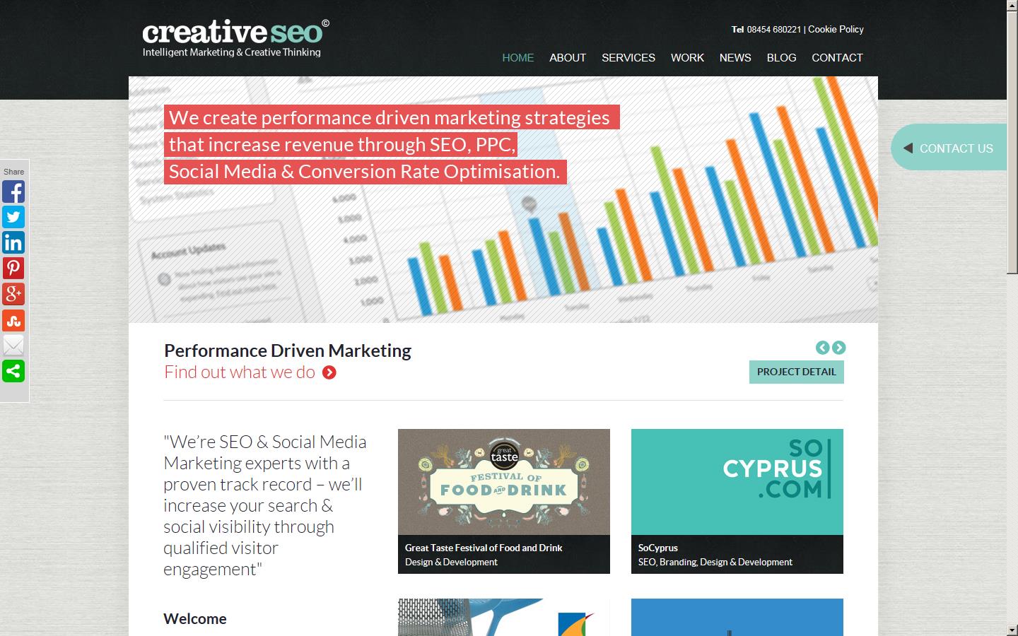 Creative SEO Ltd Website