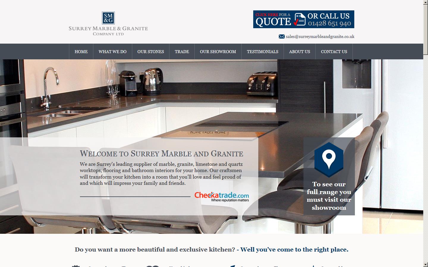 Surrey Marble & Granite Company Ltd Website