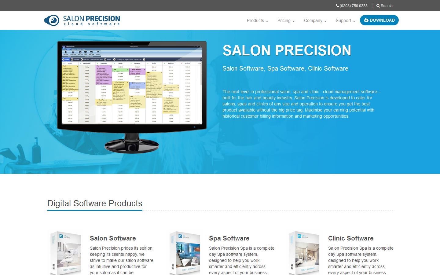 Salon Precision Website