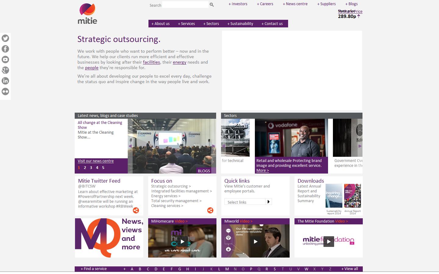 Mitie Group Plc Website