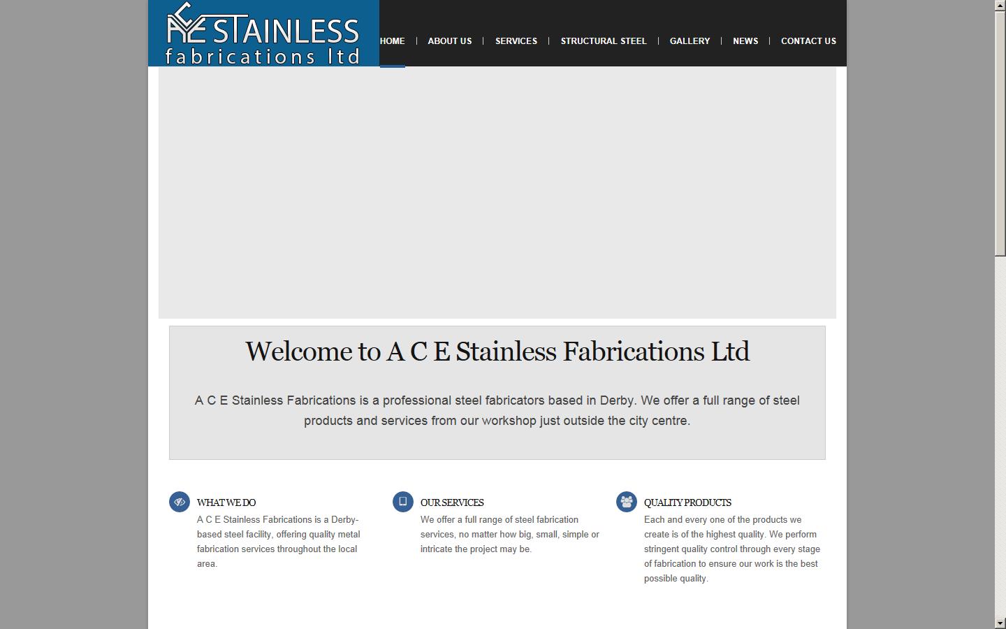 ACE Stainless Fabrications Ltd Website