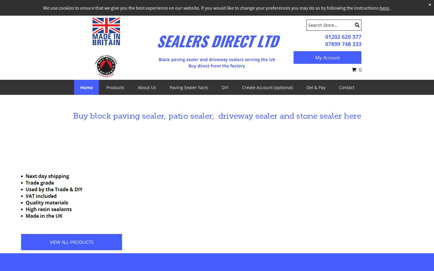 Sealers Direct Ltd Website