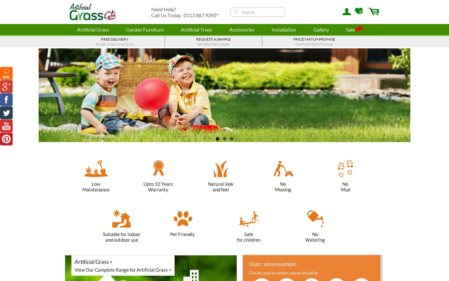 Artificial Grass GB Website