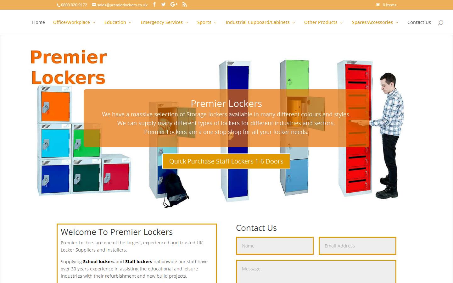 Premier Lockers Website