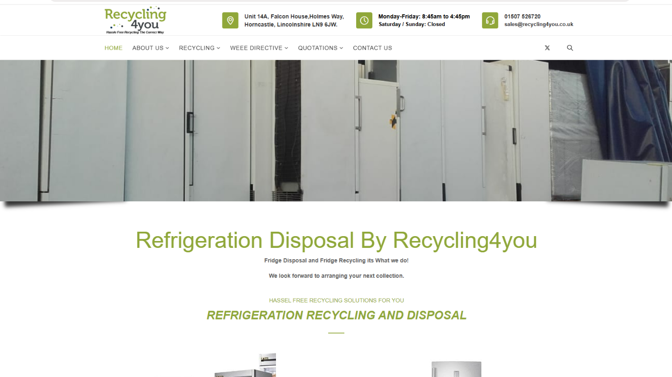 Recycling4You Ltd Website