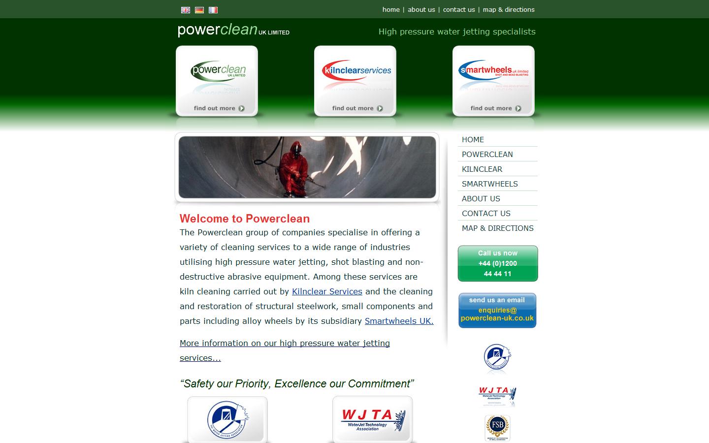 Powerclean UK Website