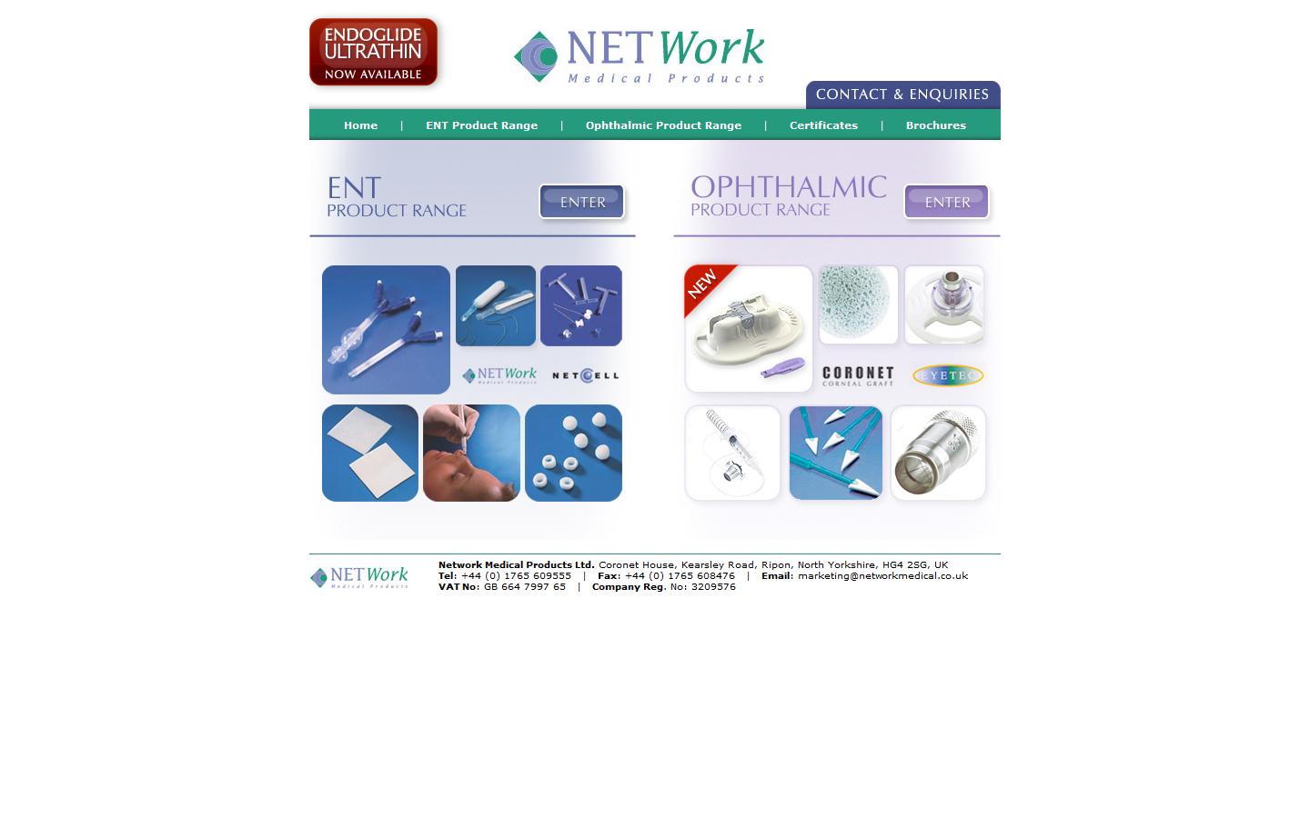 Network Medical Products Website