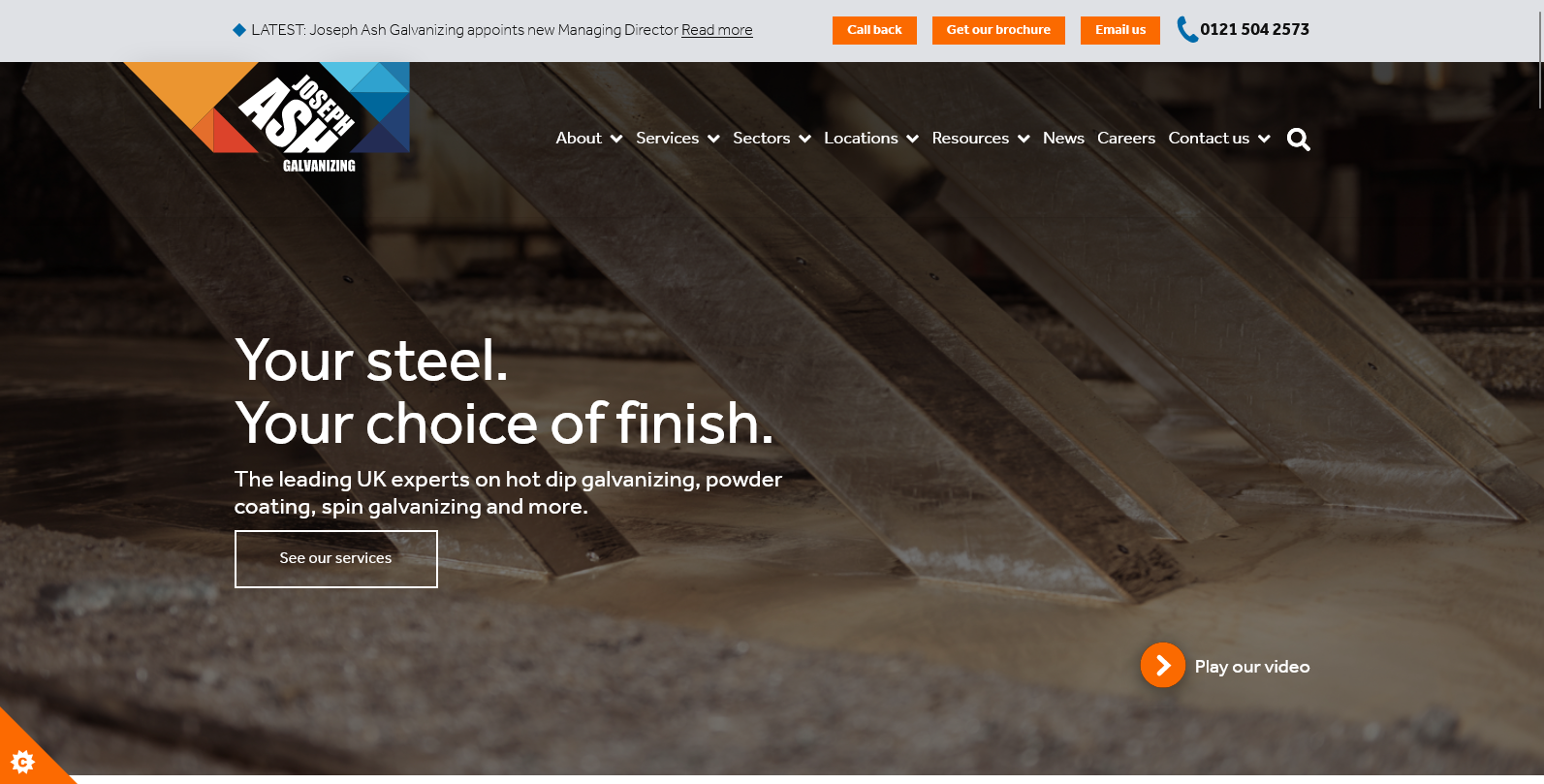 Joseph Ash Galvanizing Website