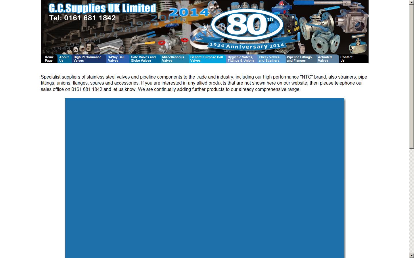 GC Supplies UK Limited Website