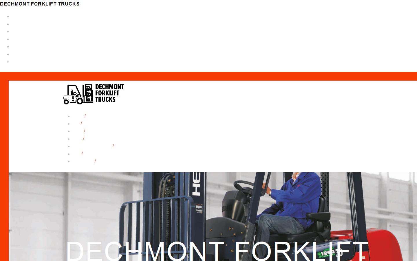 Dechmont Forklift Trucks Website