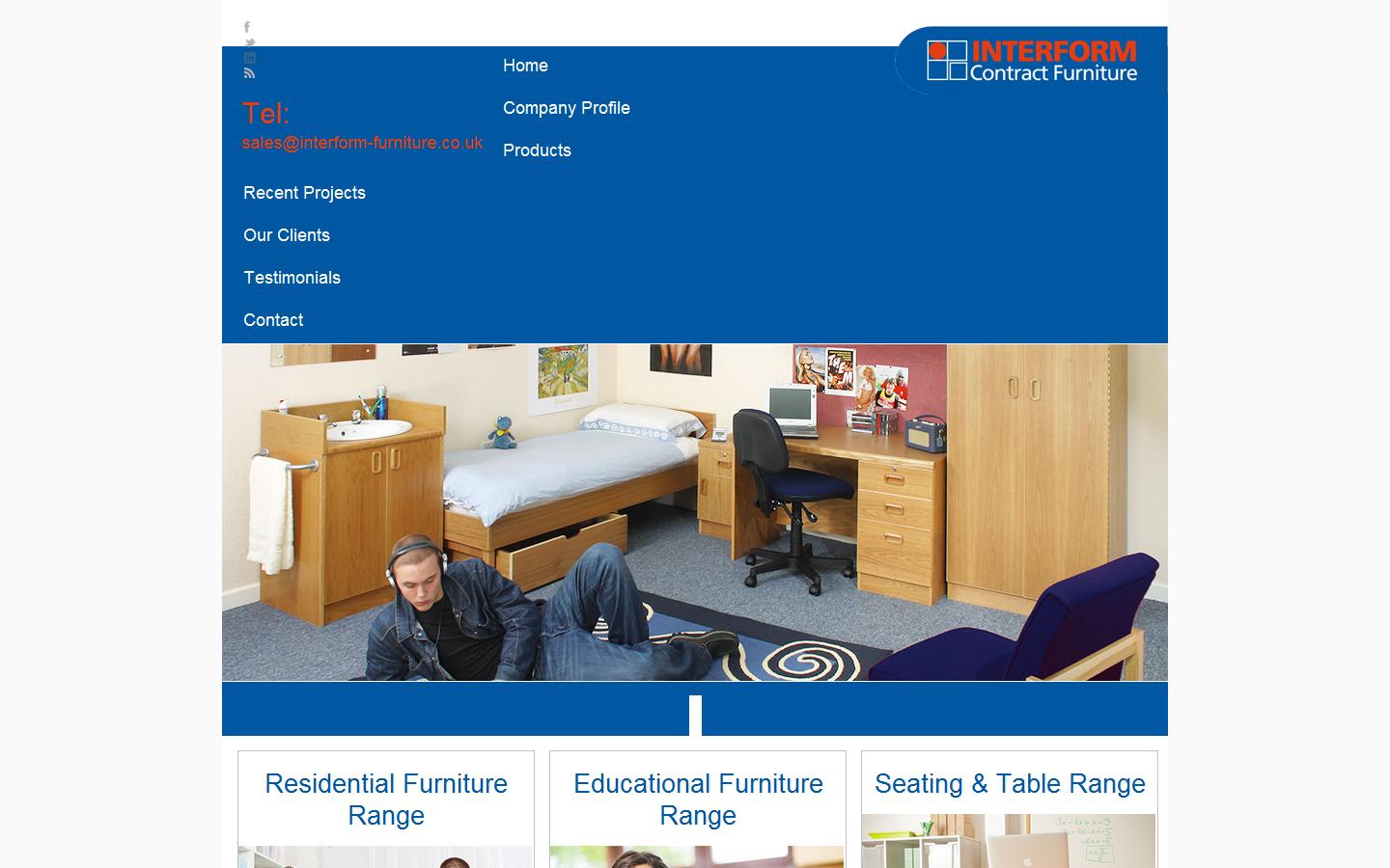 Interform Contract Furniture Website