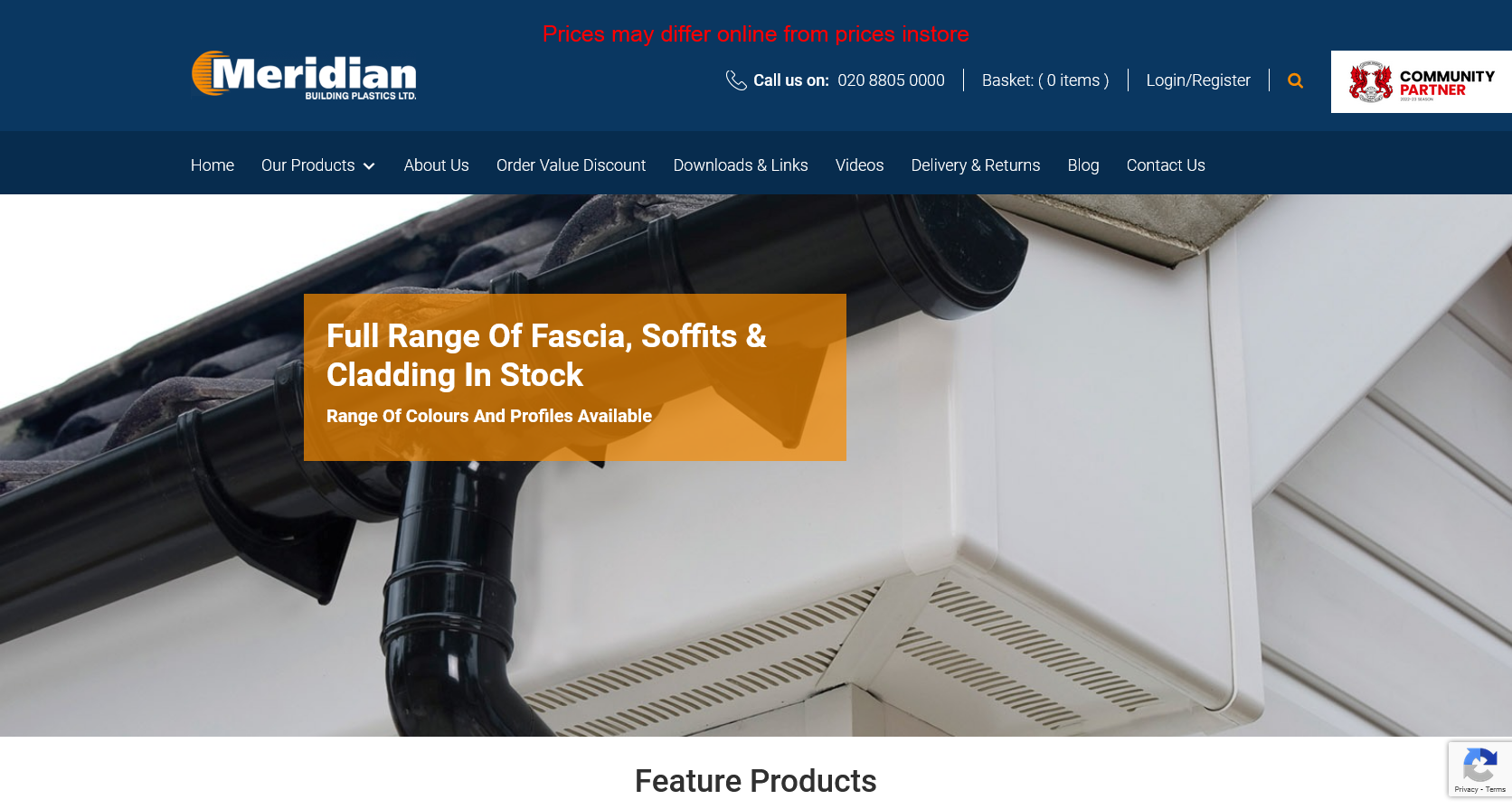 Meridian Building Plastics Ltd Website