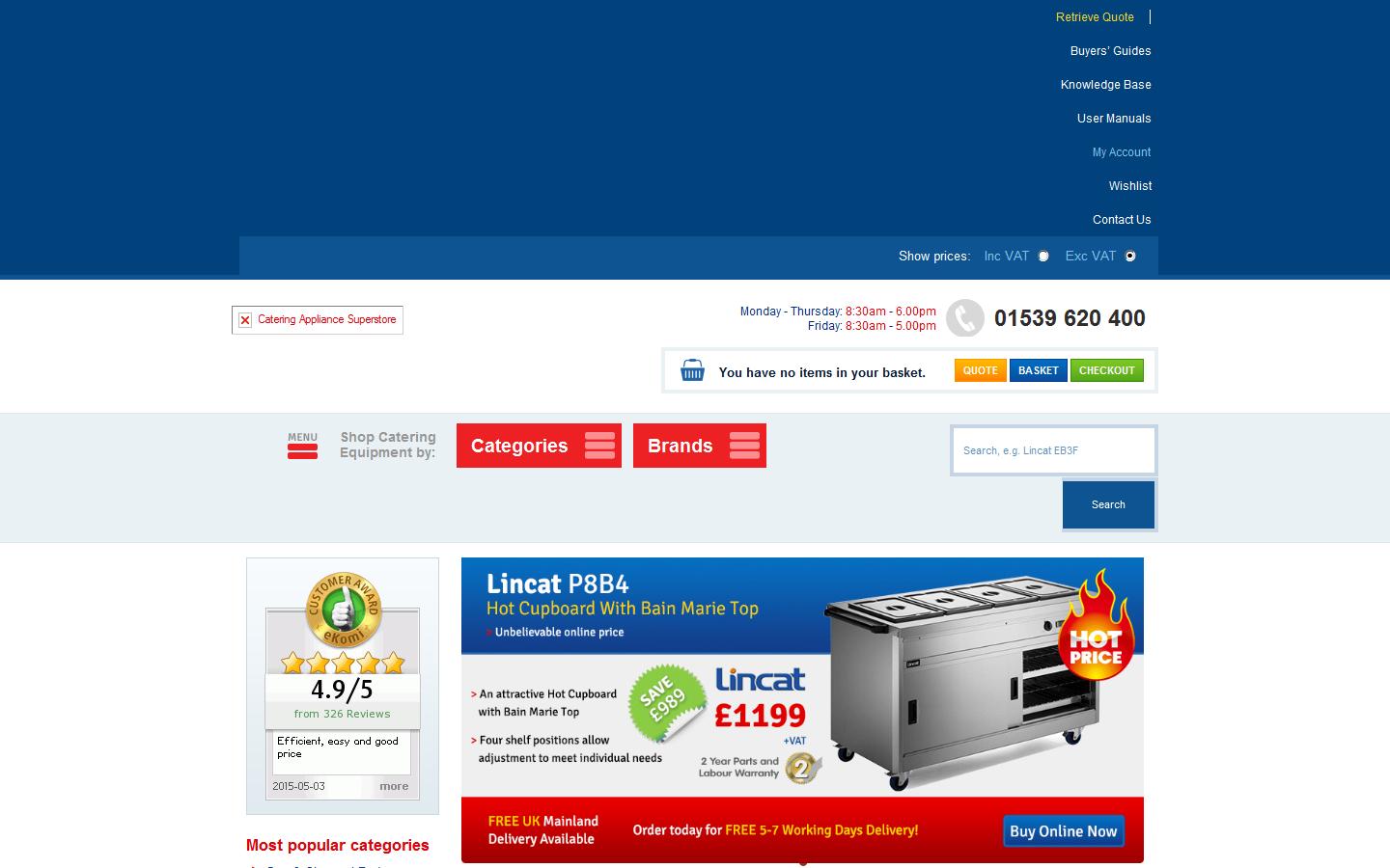 Imperial Catering Equipment Website