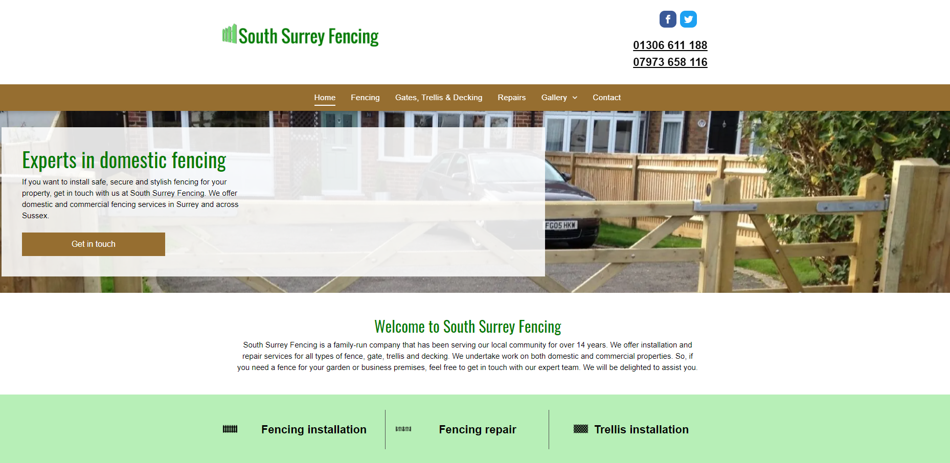 South Surrey Fencing Website