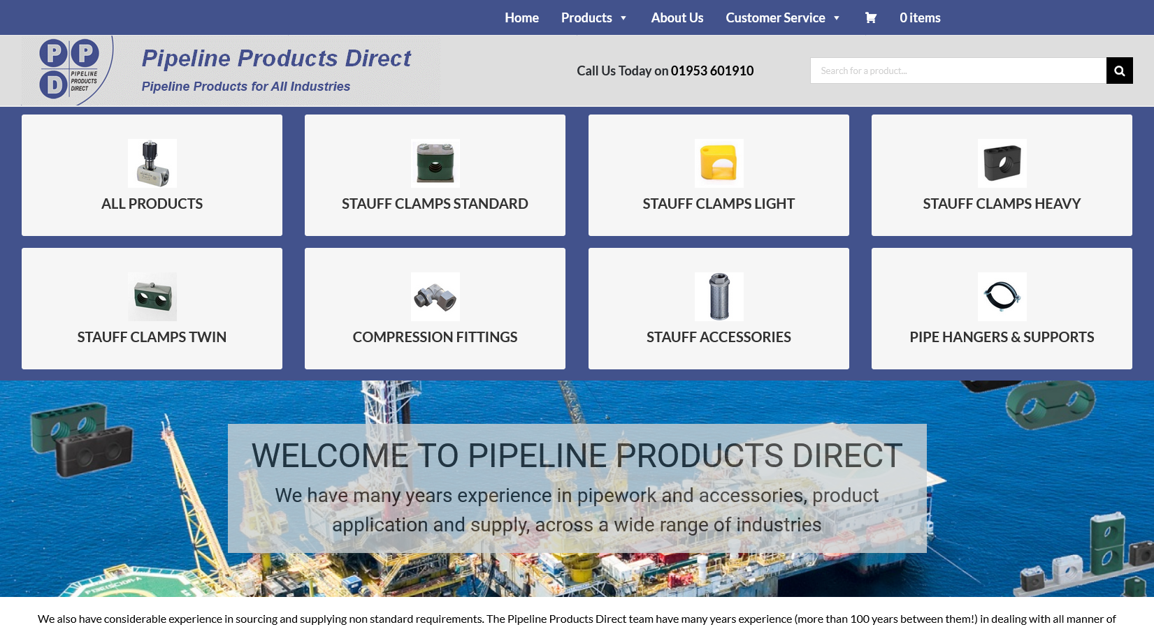 Pipeline Products Direct Ltd Website