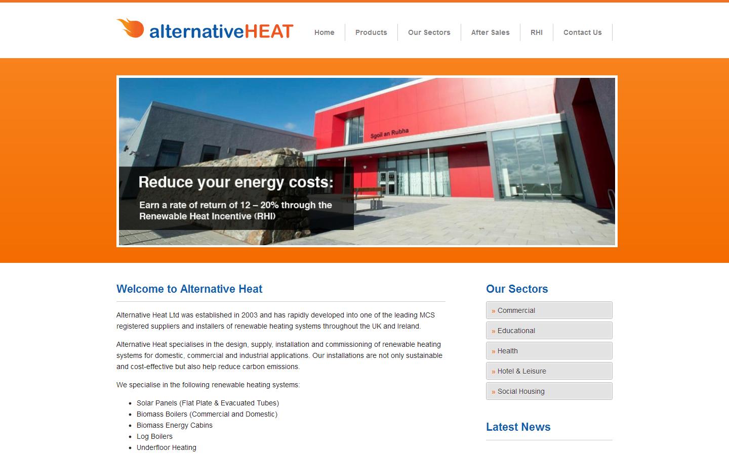 Alternative Heat Ltd Website