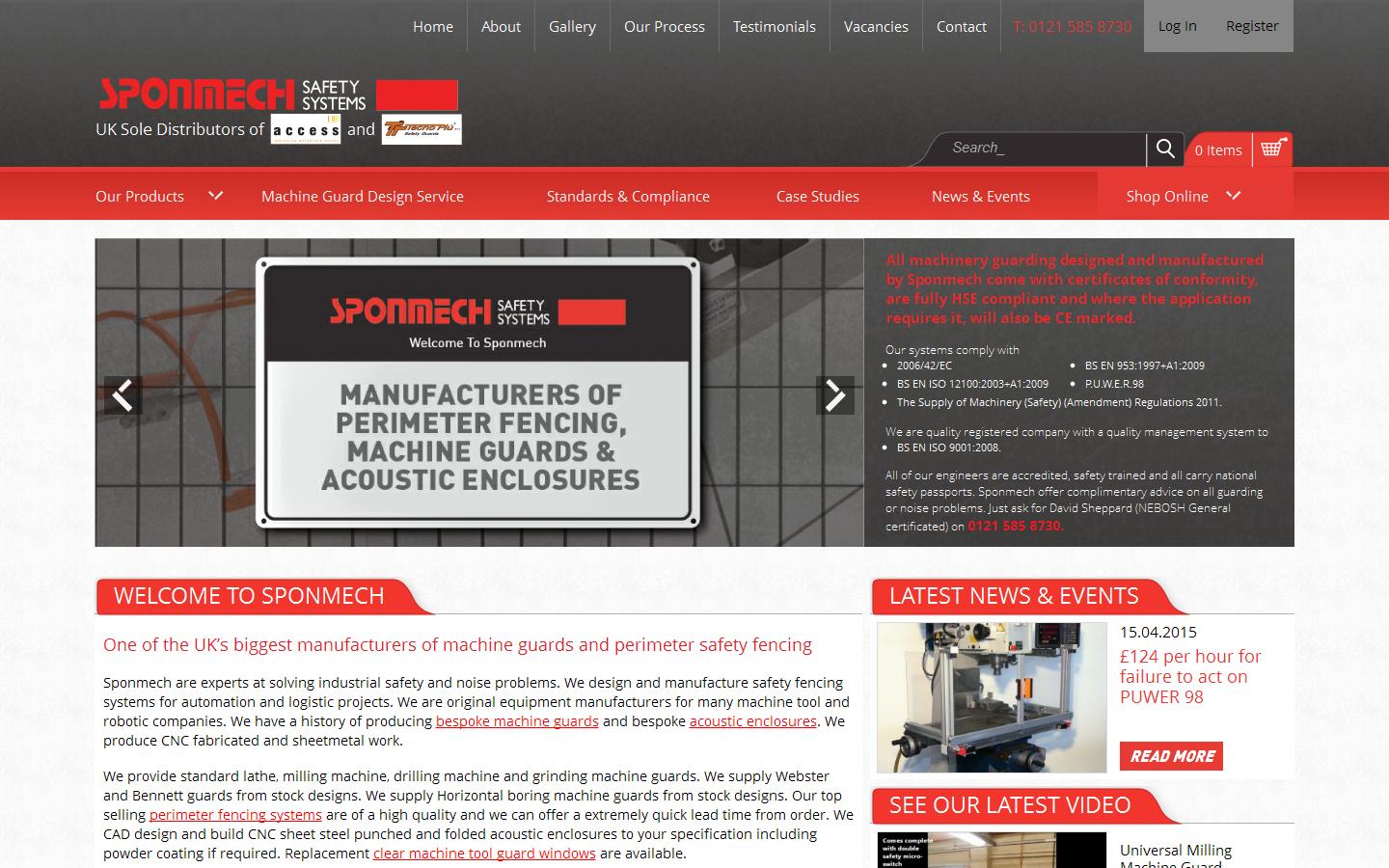 Sponmech Safety Systems Ltd Website