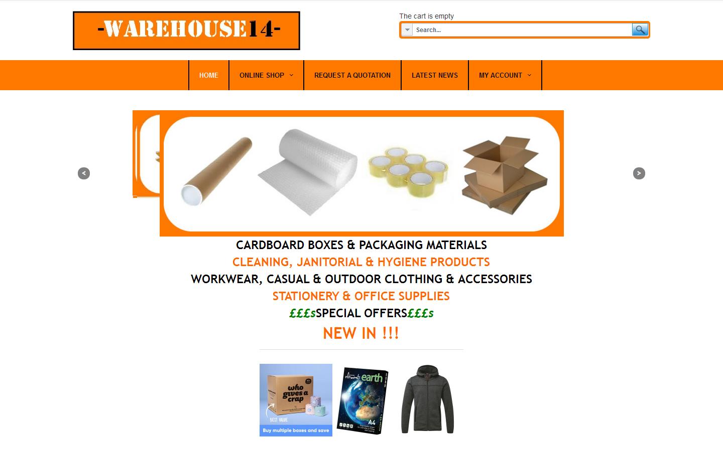 Warehouse 14 Ltd Website