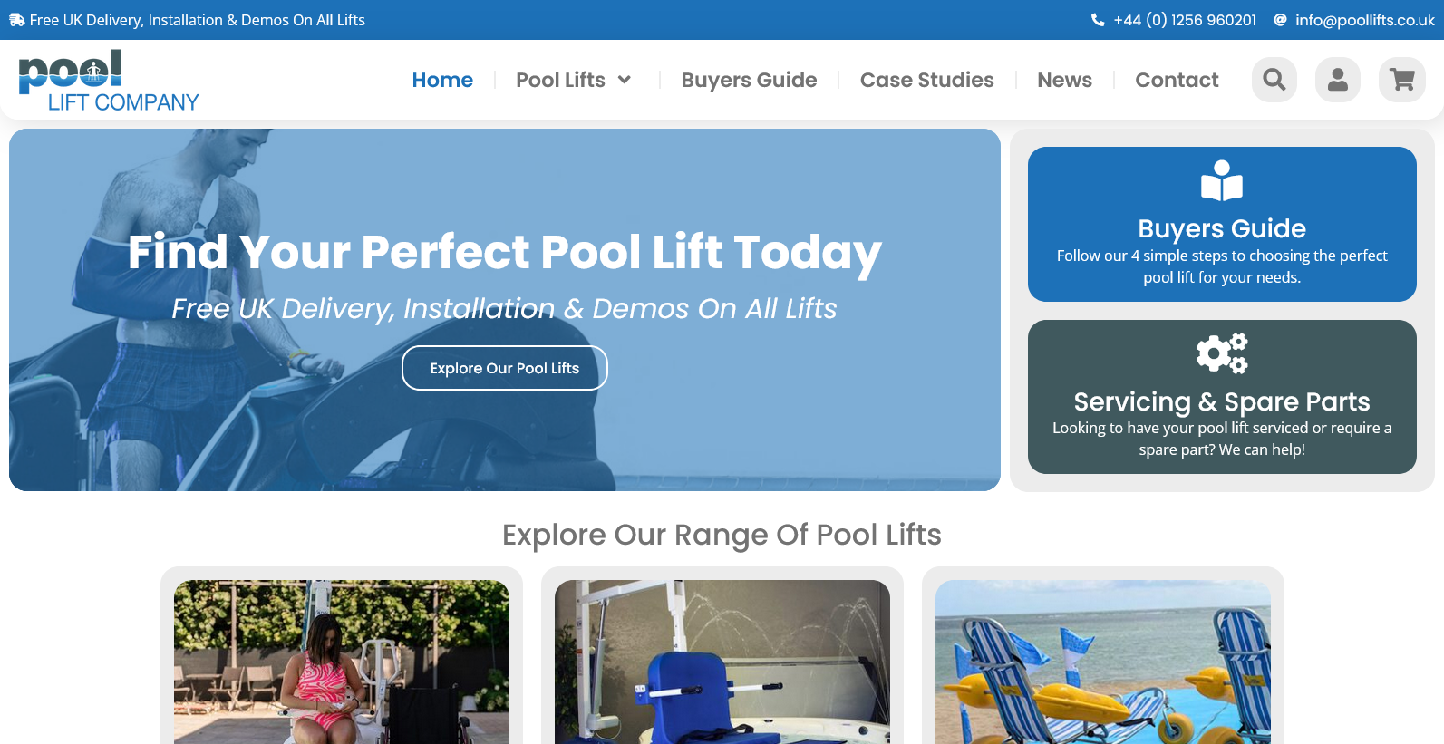 Pool Lift Company Ltd Website