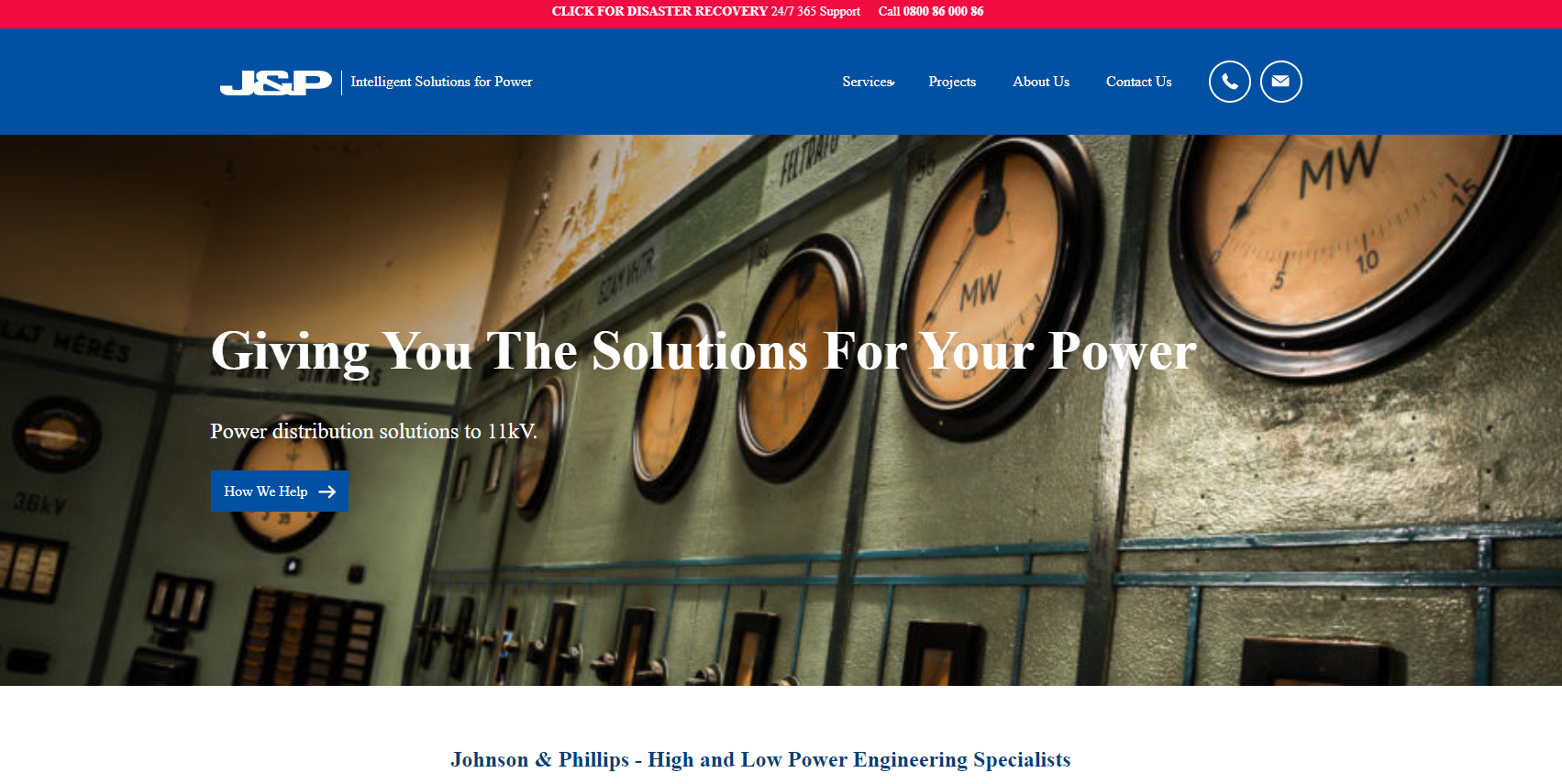 Johnson & Phillips (Capacitors) Ltd Website