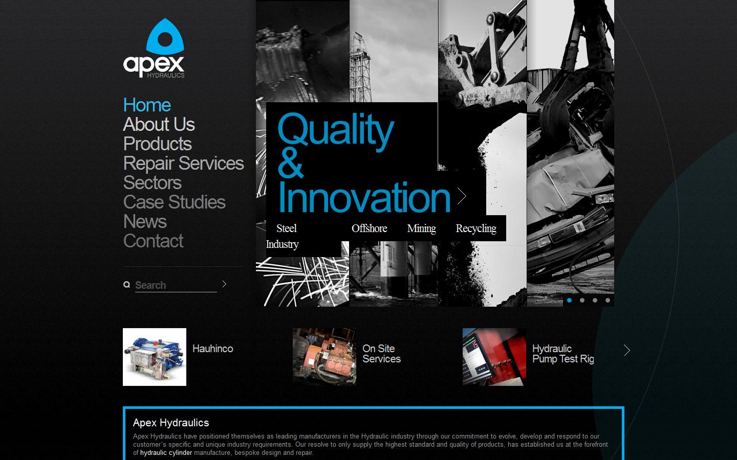 Apex Hydraulics Website