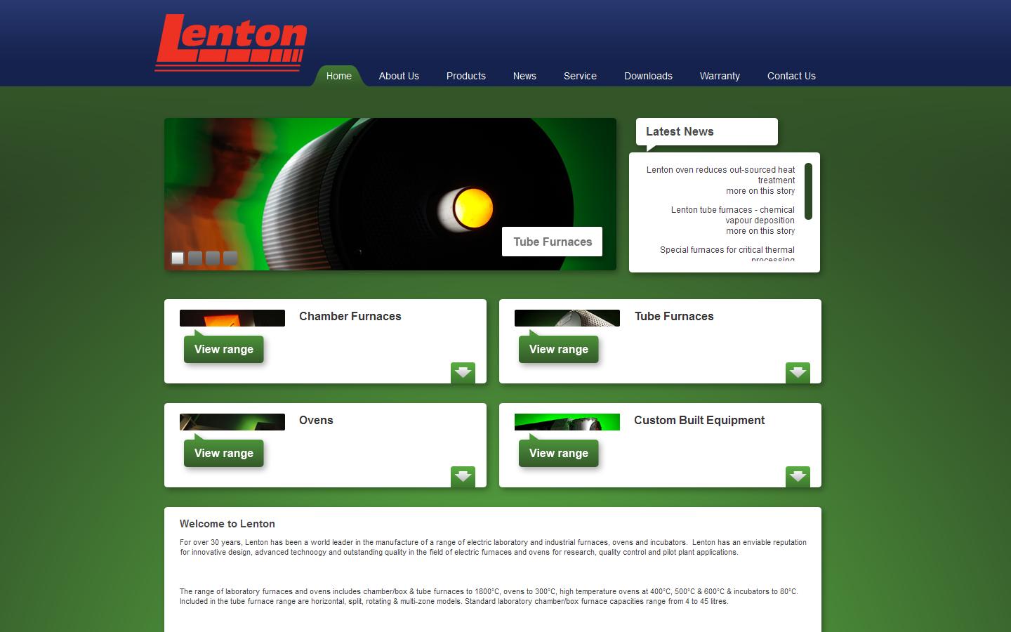 Lenton Thermal Design Ltd Website