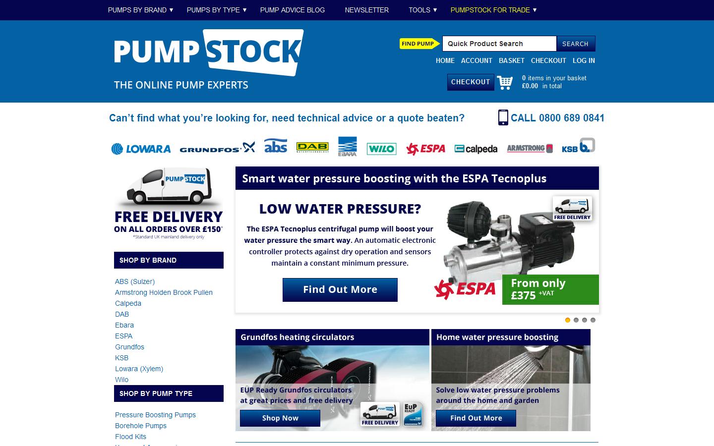 Pumpstock Ltd Website